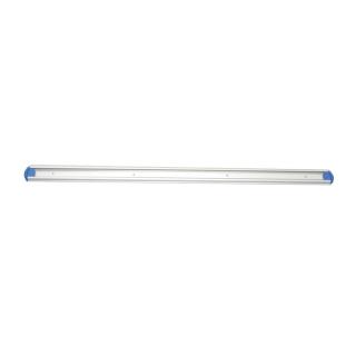 Gerätehalterschiene, 90 cm inklusive 2 farbige Endkappen | blau Wandschiene aus Aluminium für Hygiene-Wandhaltersystem/Gerätehalter, passender Halter ||70598||
